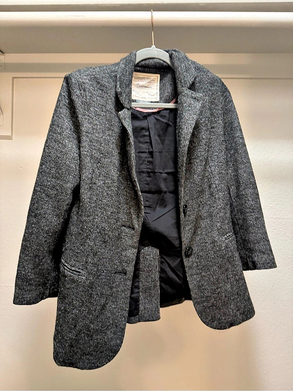 Cartonnier Women's Gray Pea Coat Like New
